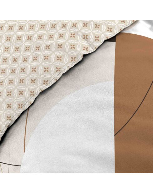 Parure housse de couette Natacha orange