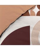 Parure housse de couette Gemma terracotta