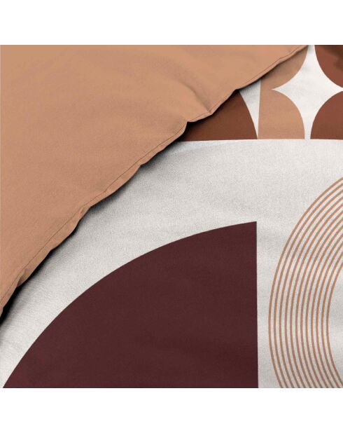 Parure housse de couette Gemma terracotta
