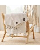 Ringvorhang (140 x 240 cm) Pauline Natural, Polyester und Leinen