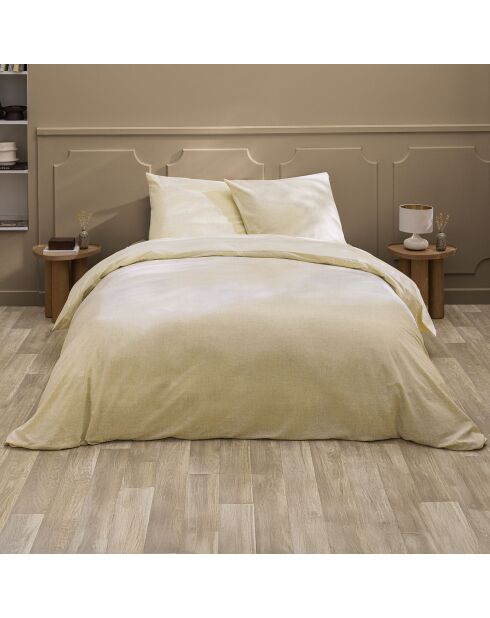 Ariane Bettdeckenset aus natürlicher Baumwolle und Leinen