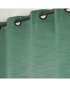 Gordijn met oogjes van Nando met cedergeweven linneneffect - 140x260 cm