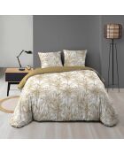 Set copripiumino in microfibra con stampa gialla Dune