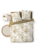 Set copripiumino in microfibra con stampa gialla Dune