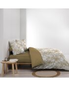 Set copripiumino in microfibra con stampa gialla Dune