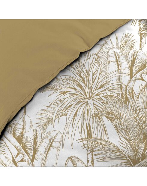 Set copripiumino in microfibra con stampa gialla Dune