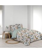 Juego de funda nórdica Wilonie de microfibra con estampado multicolor