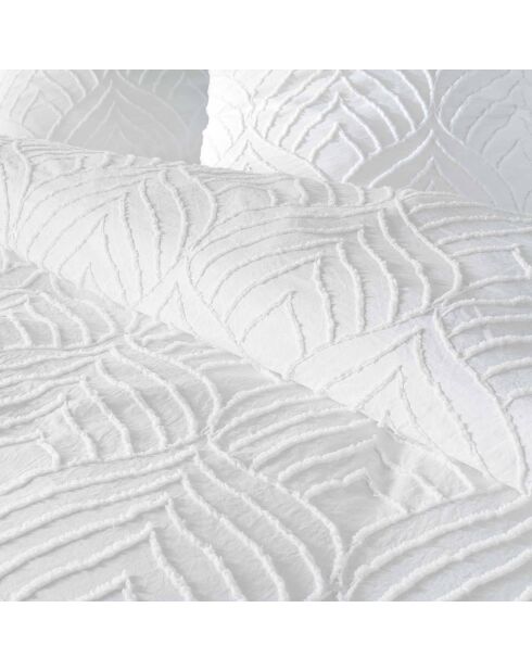 Heltie Bettbezug-Set aus getufteter Mikrofaser, weiß