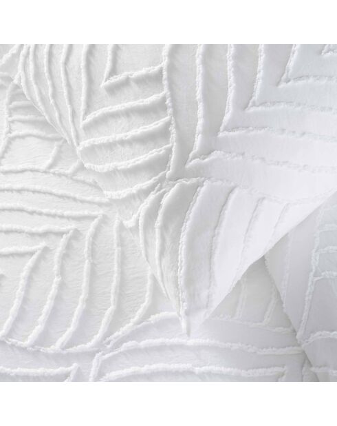 Heltie Bettbezug-Set aus getufteter Mikrofaser, weiß