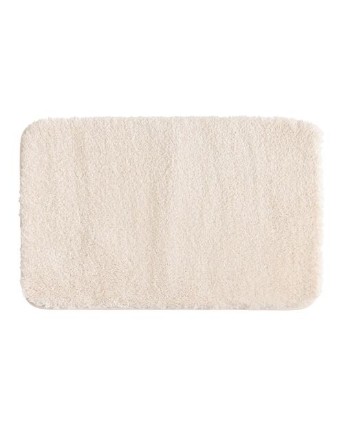 Tapis de bain microfibre unie Mael naturel - 50x80 cm