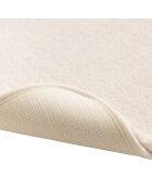 Tapis de bain microfibre unie Mael naturel - 50x80 cm