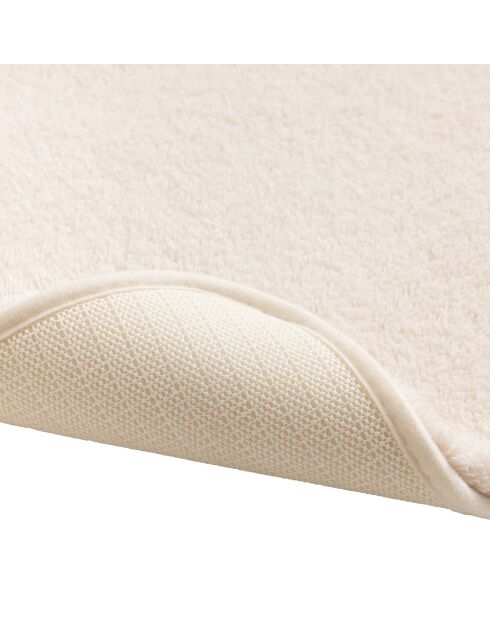 Tapis de bain microfibre unie Mael naturel - 50x80 cm