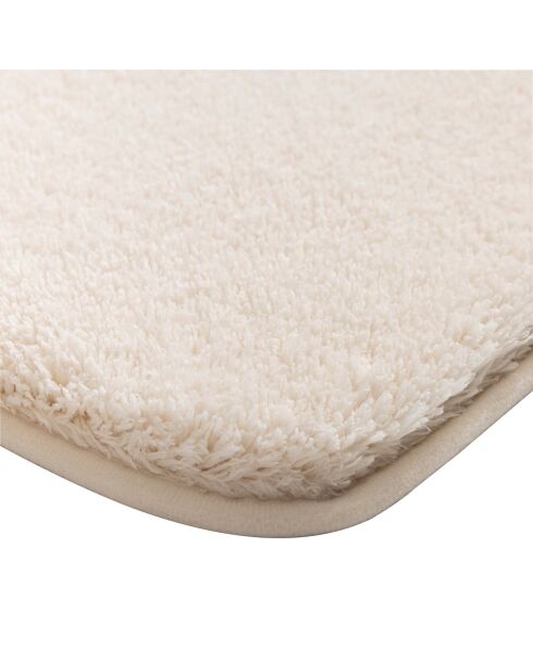 Tapis de bain microfibre unie Mael naturel - 50x80 cm