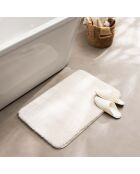 Tapis de bain microfibre unie Mael naturel - 50x80 cm
