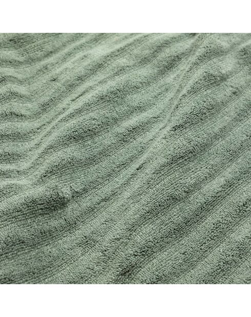 Serviette de toilette en coton, éponge unie Maya sauge - 50x90 cm