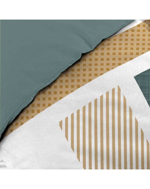 Parure housse de couette Zephyr verte