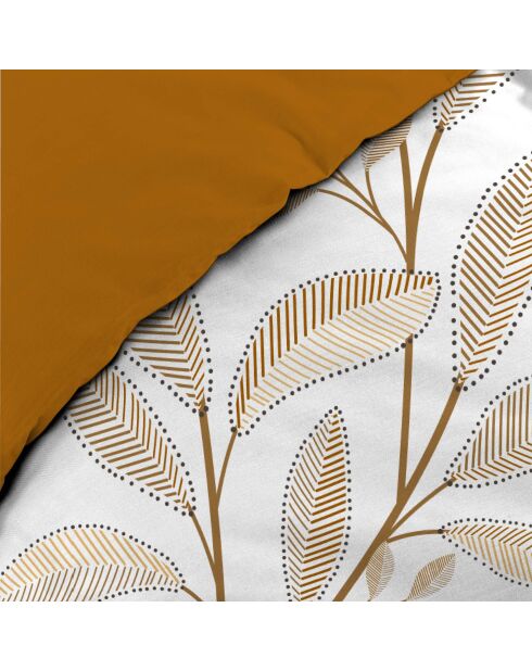 Parure housse de couette Malika blanche