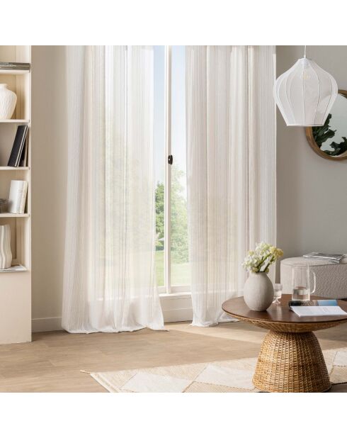 Zaho Ösenschleier, geflochtener weißer Sturzschleier - 140x280 cm