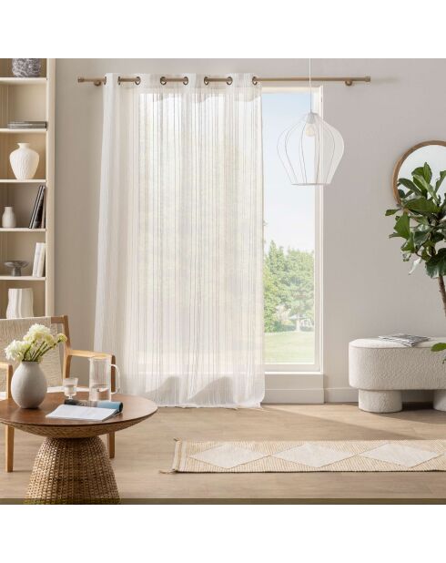 Zaho Ösenschleier, geflochtener weißer Sturzschleier - 140x280 cm