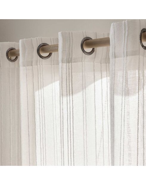 Zaho Ösenschleier, geflochtener weißer Sturzschleier - 140x280 cm