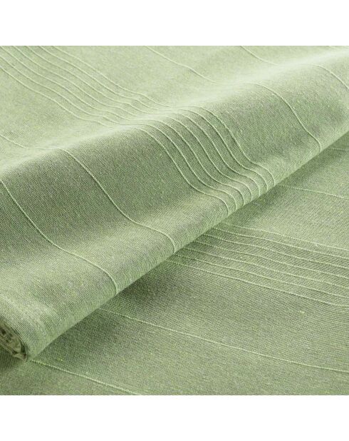 Lucile plaid van polykatoen in effen salie - 220x240 cm