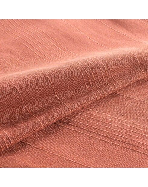 Plaid Lucile in policotone liscio Marsala - 220x240 cm