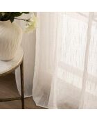 Sigma Ösenschleier, natürlicher Leineneffekt, 140 x 280 cm