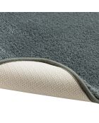 Tapis de bain microfibre unie Mael cedre - 50x80 cm