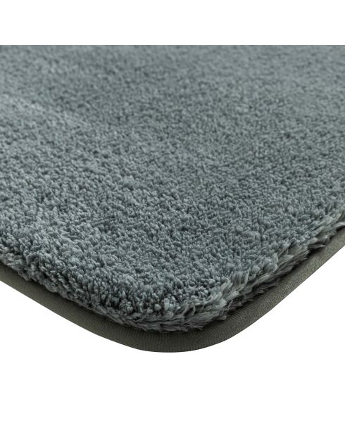 Tapis de bain microfibre unie Mael cedre - 50x80 cm