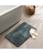 Tapis de bain microfibre unie Mael cedre - 50x80 cm