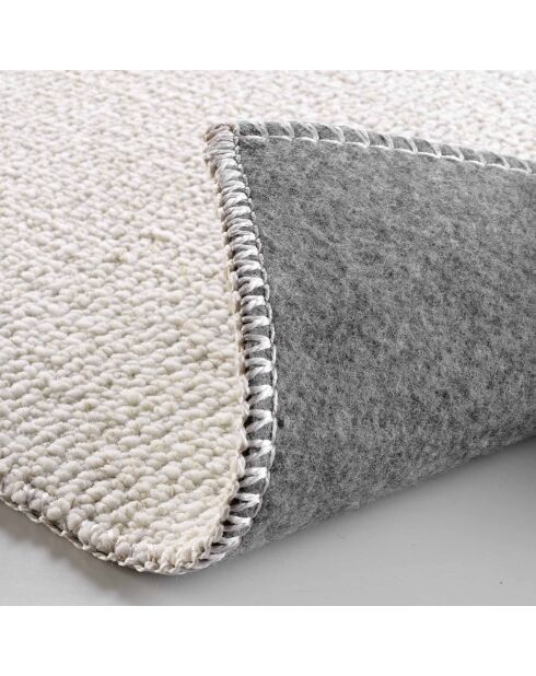 Tapis rectangle Lisaia, bouclette naturel - 120x170 cm