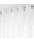 Haltona XXL-Schleier mit großen Ösen, weißer Leineneffekt, 400 x 240 cm