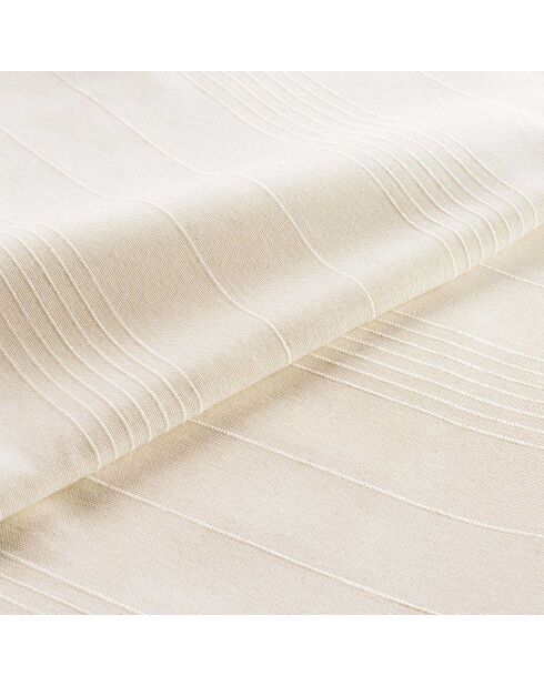 Plaid Lucile in policotone naturale liscio - 220x240 cm