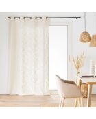 Tenda con occhielli (140 x 280 cm) Igor Natural, effetto lino intrecciato