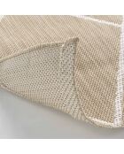 Alfombra rectangular Damira, tejida plana natural, 80 x 150 cm