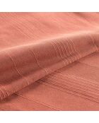 Plaid Lucile in policotone liscio Marsala - 180x220 cm