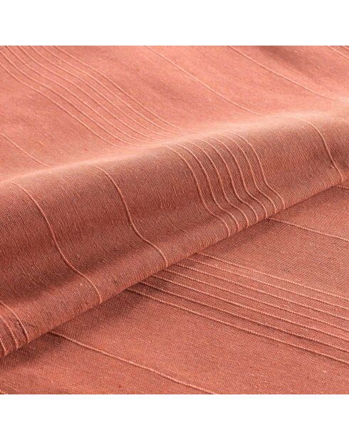 Plaid Lucile in policotone liscio Marsala - 180x220 cm