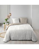 Parure housse de couette réversible Modul naturelle