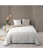 Parure housse de couette réversible Modul naturelle