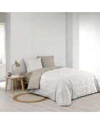 Parure housse de couette réversible Modul naturelle