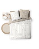 Parure housse de couette réversible Modul naturelle