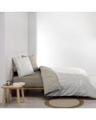 Parure housse de couette réversible Modul naturelle