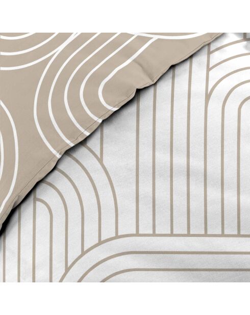 Parure housse de couette réversible Modul naturelle