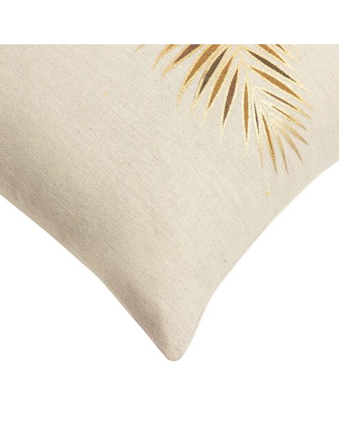 Isadora Afneembaar kussen Polykatoen Metallic Okerprint - 45x45 cm