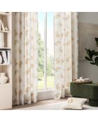 Isadora Abnehmbares Kissen aus Polycotton, metallischer Ockerdruck, 45 x 45 cm