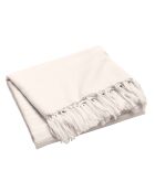 Plaid con frange Lilia in cotone naturale - 240x260 cm