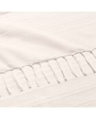 Plaid con frange Lilia in cotone naturale - 240x260 cm