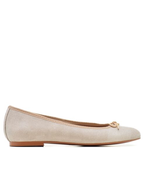 Ballerines 166807 en Daim beiges