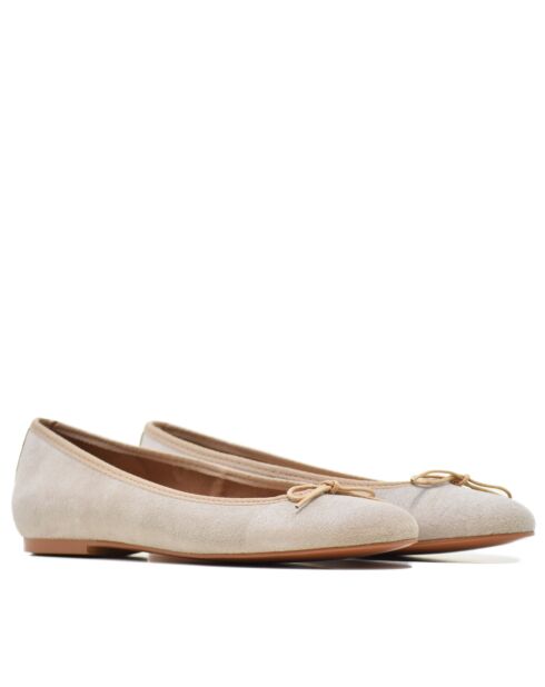 Ballerines 166807 en Daim beiges