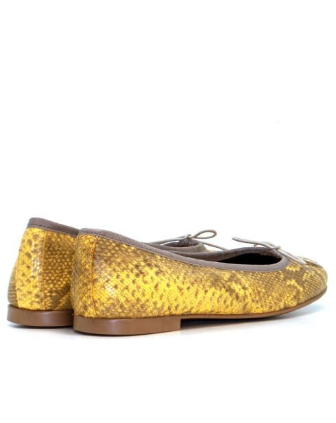 166807 Ballerine Python Mini gialle